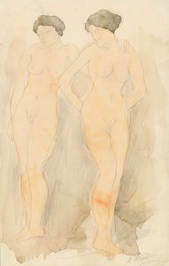 Deux figures debout